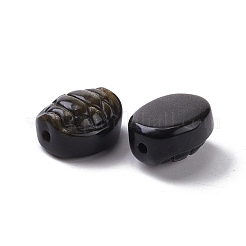 Натуральный золотистый блеск обсидиан&nbsp;G-B019-01B