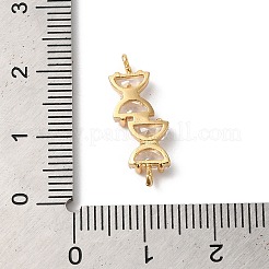 Подвески из латуни и прозрачного стекла&nbsp;KK-C062-080G