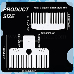 2 шт. 2 пластиковых инструмента для вязания бантов&nbsp;DIY-PH0021-49