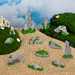 12 шт. 12 стиля смоляных горных украшений&nbsp;DJEW-FG0001-41