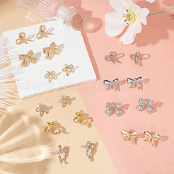 10 пара сережек-гвоздиков из сплава 10 стилей&nbsp;EJEW-UN0002-48