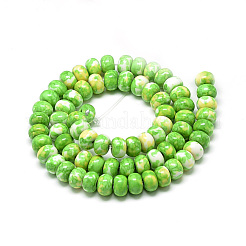 Синтетический океан белого нефрита бисер пряди&nbsp;G-S257-5x10mm-03