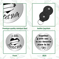 Карманный жетон для объятий&nbsp;DIY-CN0003-29A