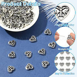 120 шт. бусины из сплава в тибетском стиле&nbsp;FIND-YW0008-80