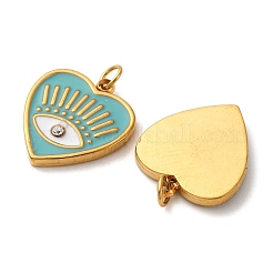 Подвески из нержавеющей стали 304 со стразами&nbsp;STAS-U061-28G-02A