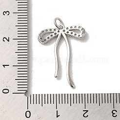 Латунные микропаве прозрачные подвески с фианитом&nbsp;KK-R155-01P