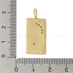 Подвески из латуни и кубического циркония&nbsp;KK-L216-008G-01