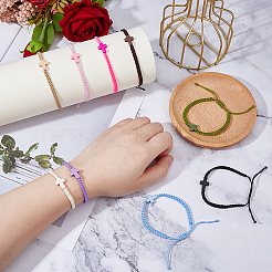 9 шт. 9-цветный полиэстеровый шнур&nbsp;BJEW-DC0001-20