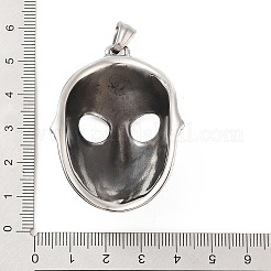 Ретро-подвеска из нержавеющей стали 304 с большим стразовым оправой&nbsp;STAS-I205-09AS