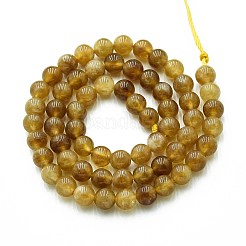 Природного кварца нитей бисера&nbsp;G-N355-6mm-62