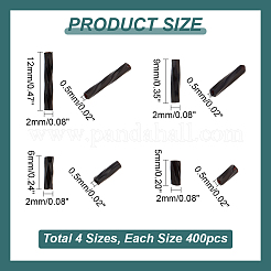 1600 шт. 4 вида стеклянных витых бусин&nbsp;SEED-PH0002-09A