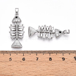 Латунные микро проложить кубического циркония подвески&nbsp;KK-N257-07P