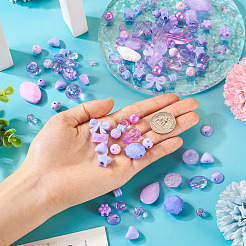 100 г прозрачных/непрозрачных акриловых бусин&nbsp;MACR-TA0001-50B