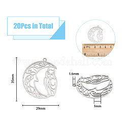 20 шт. подвески из нержавеющей стали 201&nbsp;STAS-DC0013-76