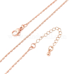 Ожерелья-цепочки из латунной колонны для женщин&nbsp;NJEW-D302-05RG