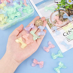 100 шт. 5-х цветные прозрачные светящиеся акриловые бусины&nbsp;TACR-PH0001-56