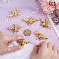 6 шт. броши из сплава пчел для одежды рюкзака&nbsp;JEWB-PH0001-48