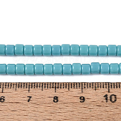 Непрозрачные сплошные цветные стеклянные бусины&nbsp;LS-GLAA-N065-4x4mm-C08