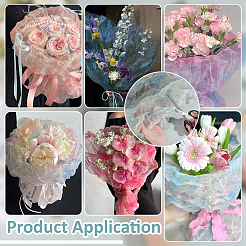 Ткань органза для поделок своими руками&nbsp;DIY-WH0504-309A