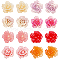 100шт 4 цвета синтетические коралловые бусины&nbsp;CORA-SP0001-07