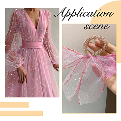 Кружевная ткань из полиэстера&nbsp;DIY-WH0504-430D