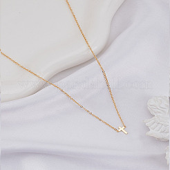 1 шт. латунный религиозный крест-кулон кабельная цепь ожерелья для женщин мужчин&nbsp;NJEW-LP0002-82