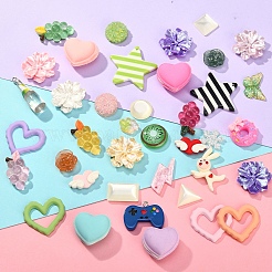 Непрозрачные и прозрачные кабошоны из смолы&nbsp;RESI-CJ0002-44