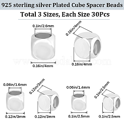 90шт 3 стиля латунные бусины&nbsp;KK-CN0003-31