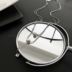 Не тускнеющие круглые цепочки-змейки из нержавеющей стали 304&nbsp;LS-BJEW-K257-03P