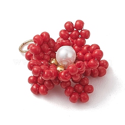 Стеклянные подвески из бисера&nbsp;PALLOY-MZ01246-02