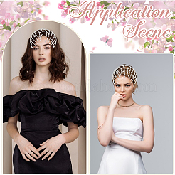 Резинки для волос со стразами для женщин и девочек&nbsp;AJEW-WH20033-105