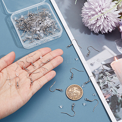 100 шт. крючки для сережек из нержавеющей стали 304&nbsp;STAS-UN0053-84