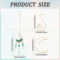 Наборы для самостоятельного изготовления подвесных ловцов солнца из натурального аметиста&nbsp;DIY-SC0030-67