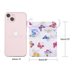 Прямоугольные сумки из органзы с кулиской и принтом&nbsp;LS-CON-PW0001-057A