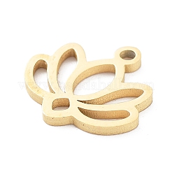 Подвески в виде цветка лотоса из нержавеющей стали 304&nbsp;LS-STAS-Z054-02G