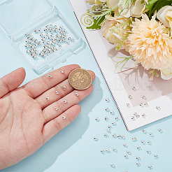 150 шт. латунная крышка для обжимного бисера&nbsp;KK-UN0003-84S