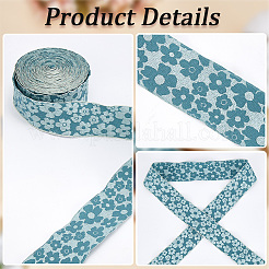 Цветок полиэфирные ленты&nbsp;SRIB-WH20020-053B-01