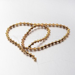 Гальванизировать немагнитных синтетический гематит нитей бисера&nbsp;G-F300-32-03