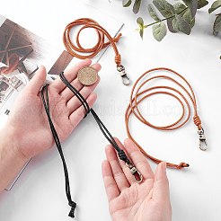 4 шт. 2-х цветный вощеный шнур для изготовления ожерелий&nbsp;AJEW-PH0003-03