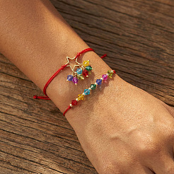 2 регулируемый браслет из стеклянных бусин&nbsp;ER5290-2