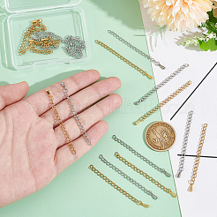 20 шт. 2 стиля удлинитель цепи из нержавеющей стали 304&nbsp;STAS-UN0060-90