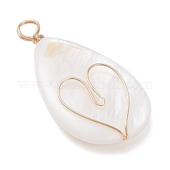 3шт 3 стиля подвески из натуральных пресноводных ракушек&nbsp;PALLOY-JF04303