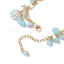 Браслеты из бусин из натурального белого нефрита&nbsp;BJEW-JB13155-01