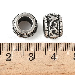 Европейские бусины из нержавеющей стали 304&nbsp;STAS-Z147-18AS