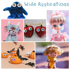 100шт. стеклянные кабошоны для глаз&nbsp;DIY-DC0002-68A