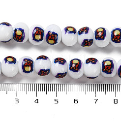 Печать стеклянных бусин для ожерелья изготовление браслетов&nbsp;GLAA-B020-02A-10