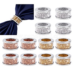 4 набор 3-х цветных железных колец для салфеток&nbsp;AJEW-PH0012-26