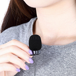 6 шт. чехол для микрофона из полиэстера с помпоном&nbsp;AJEW-CN0004-91