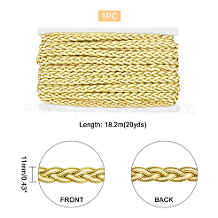Лента для вязания из полиэстера и металлической пряжи&nbsp;OCOR-WH0068-10B