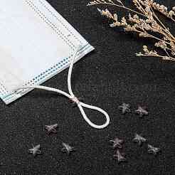 Звездный замок из пластикового шнура из ПВХ для крышки рта&nbsp;KY-D013-02F